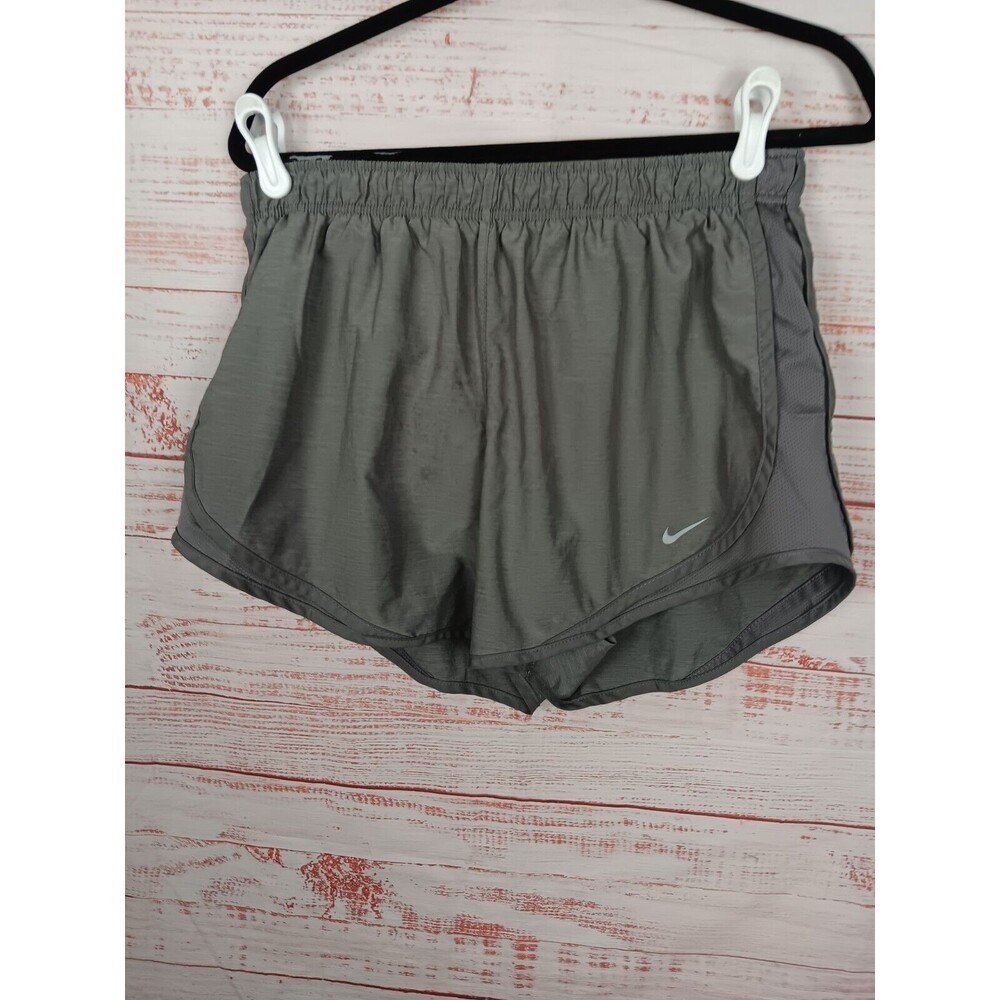 Nike Dri Fit Athletic Shorts Women’s Large Gray Drawstring